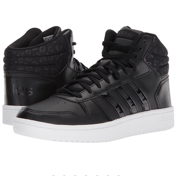 Adidas Hoops 2.0 Mid - Black/Black - NIB - Picture 2 of 6